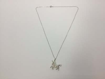 Tiny Unicorn Necklace, Silver, Fairytale Jewelry, 1'' Unicorn, 18'' Necklace