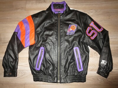 お宝 90s スペシャルNBA STARTER suns 美品 レザージャケット Phoenix Suns NBA Starter Genuine Leather Jacket Medium M Adult | eBay