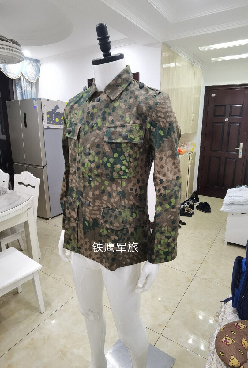 WW2 GERMAN ELITE DOT44 PEAS CAMO M43 FIELD TUNIC SIZE XXL | eBay