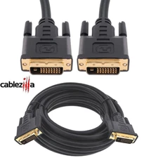 DVI-D to DVI-D Cable Male/Male Dual Link 24+1 Pin PC HDTV Monitor Display Cord