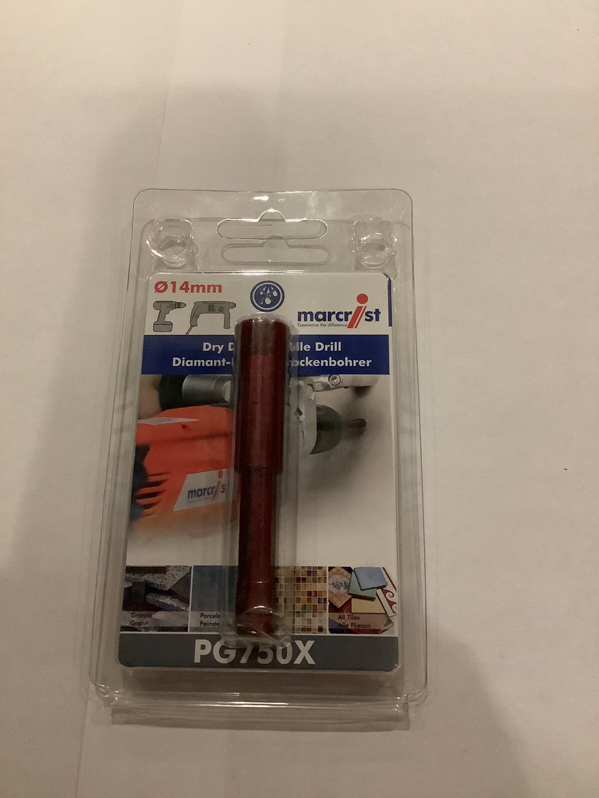 Marcrist MRCP75014X PG750X 14mm Dry Diamond Tile Drill