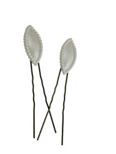 Vintage 1950's Plastic Pearly Top Bobby Pin Set