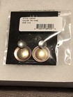 area stars earrings tri tone round shape drop hook closure new with tags — photo 2