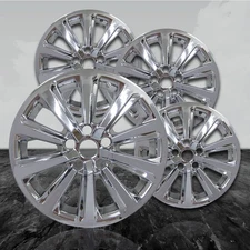 Chrome 10 Spoke 18" Wheel Skins for 2024 Toyota Grand Highlander