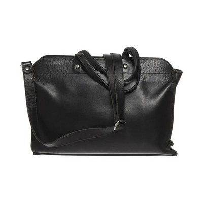 Sandqvist, Handtasche, Damen, Leder, Schwarz, Einfarbig, 36, 10, 27 cm #S4B