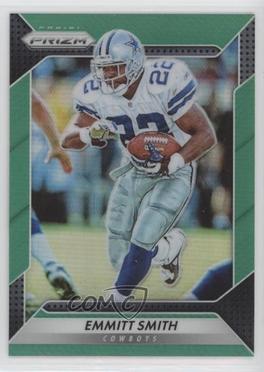2016 Panini Prizm Green Prizm Emmitt Smith #185 HOF 0a6