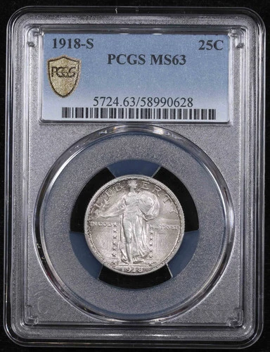 1918-S Standing Liberty Quarter — photo from the most recent tracked eBay sale