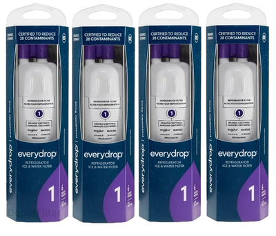 #ad #ad 4PCS ΕVΕRY DROP ΕDR1RXD1 Refrigerator ICE Wate Filter 1 Replacement White $43.00