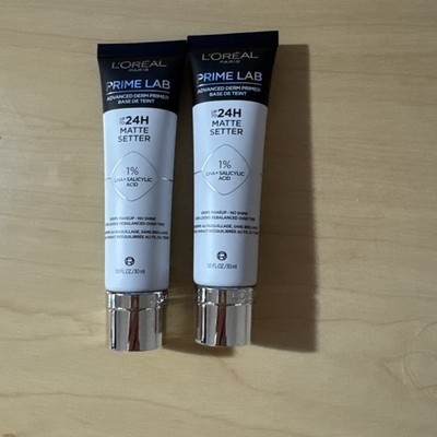 2x L Oréal Prime Lab Matte Setter Primer 1 oz Each 24H Oil Control New