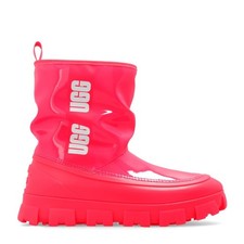 UGG Classic Brellah Mini Boot Super Coral Pink Scrunched Kids Girls Size 5 NWT