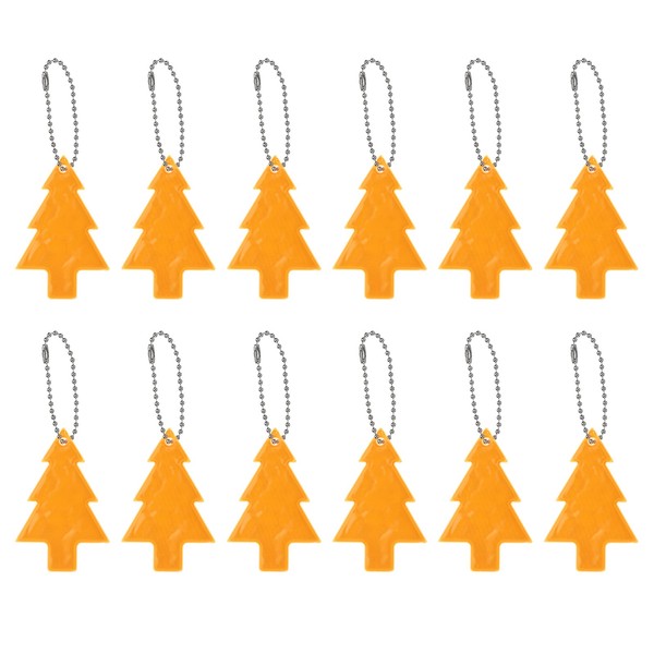 Reflektierende SchlüSselanhäNger-Tags, 12Er-Pack AnhäNger Aus Pvc, Gold-image