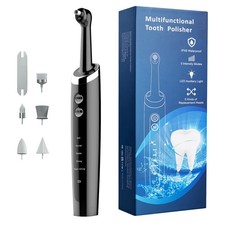 Tooth Polisher Rechargeable,Tooth Buffer Polisher with 5 Replacement Heads  ...