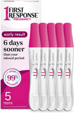 Early Result Pregnancy Test, 5 Count Pack of 1,White