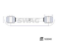 Swag Stange/Strebe, Stabilisator Hinterachse, Links, Rechts FüR MERCEDES-BENZ