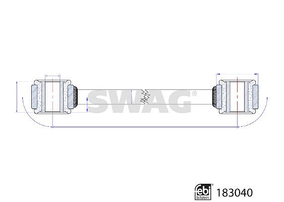 Swag Stange/Strebe, Stabilisator Hinterachse, Links, Rechts FüR MERCEDES-BENZ-image