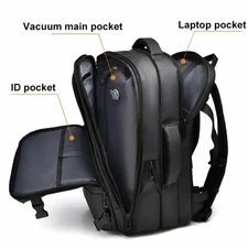 Vacuum Seal Travel Backpack 60L Exapandable Air Compression  Water  Resistant 
