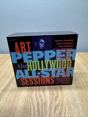 The Hollywood All-Star Sessions by Art Pepper - 2001, 5 CD, Booklet, Galaxy