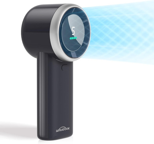 Portable Fan Handheld Mini Fan: High Speed Cooling 10 Hours Battery Black - Picture 1 of 7