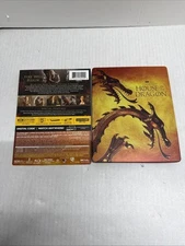 HOUSE OF THE DRAGON (GAME OF THRONES) STEELBOOK + 4k DISCS (4)  (OPENED) **READ