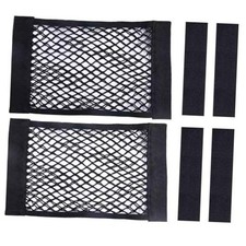 2PCS Universal Car Cargo Net with Adhesive Tape, 9.8 15.7in 15.7 x 9.8 inches