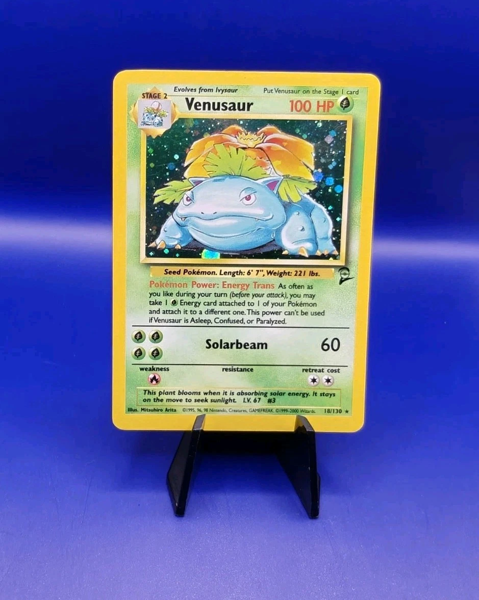 Venusaur Pokmon TCG Holo Rare Base Set 2 Individual Collectible Card Game Cards  for sale | eBay