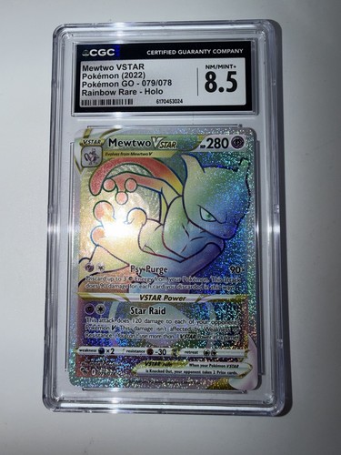 Mewtwo VSTAR graded CGC 8.5 for sale on eBay