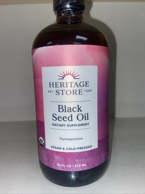 Heritage Store Black Seed Oil 16 oz Liquid New Sealed 05/25