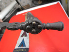 1800S NATIVE AMERICAN PIPE TOMAHAWK BEADED DROP BRANDED TACKED HEART CUTOUT RARE — photo 8