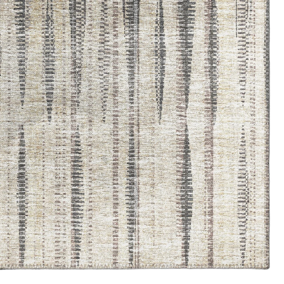 Waverly 5' x 7'6" AWA31 Beige Indoor Outdoor Area Rug, Stain Resistant, Machi... - Image 3 of 4