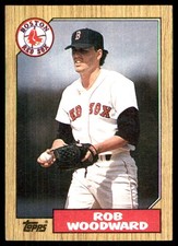 Rob Woodward 1987 Topps #632 Boston Red Sox MLB READ FREE SHIPPING AutographDen