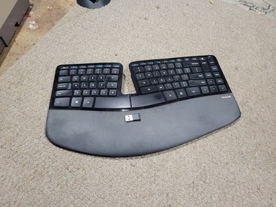 Microsoft Sculpt Ergonomic Wireless Keyboard Model 1559 + USB Dongle, Tested