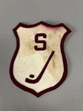 Vtg S SHIELD HOCKEY Letter Chenille Varsity Letterman Letter Patch SEE ALL