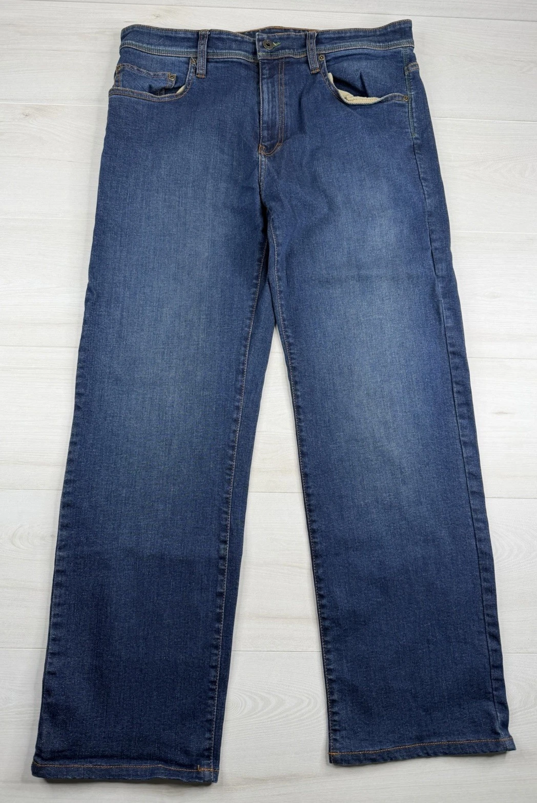 Orvis 5 Pocket Trust Your Fly Fishing Jeans Straight Stretch Denim Mens 34X30