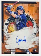 Curtis Mead 2024 Topps Finest Rookie Auto #FA-CME Orange /25