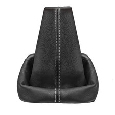 Schaltsack f. VW Passat 3B 3BG B5 Schaltmanschette 96-05 100% Leder Schwarz Grau