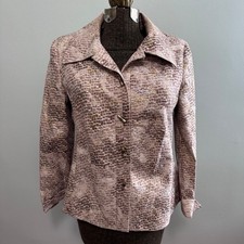 Chico's gold metalic blazer statement jacket