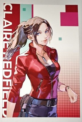 Capcom Resident Evil Claire Redfield Postkarte Bonus Neu Chisato Mita