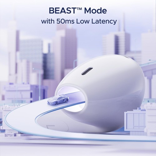 Boat Airdopes Joy Bluetooth Earbuds Earphones With Mic, 35 HRS, White- Free Ship - Picture 4 of 8