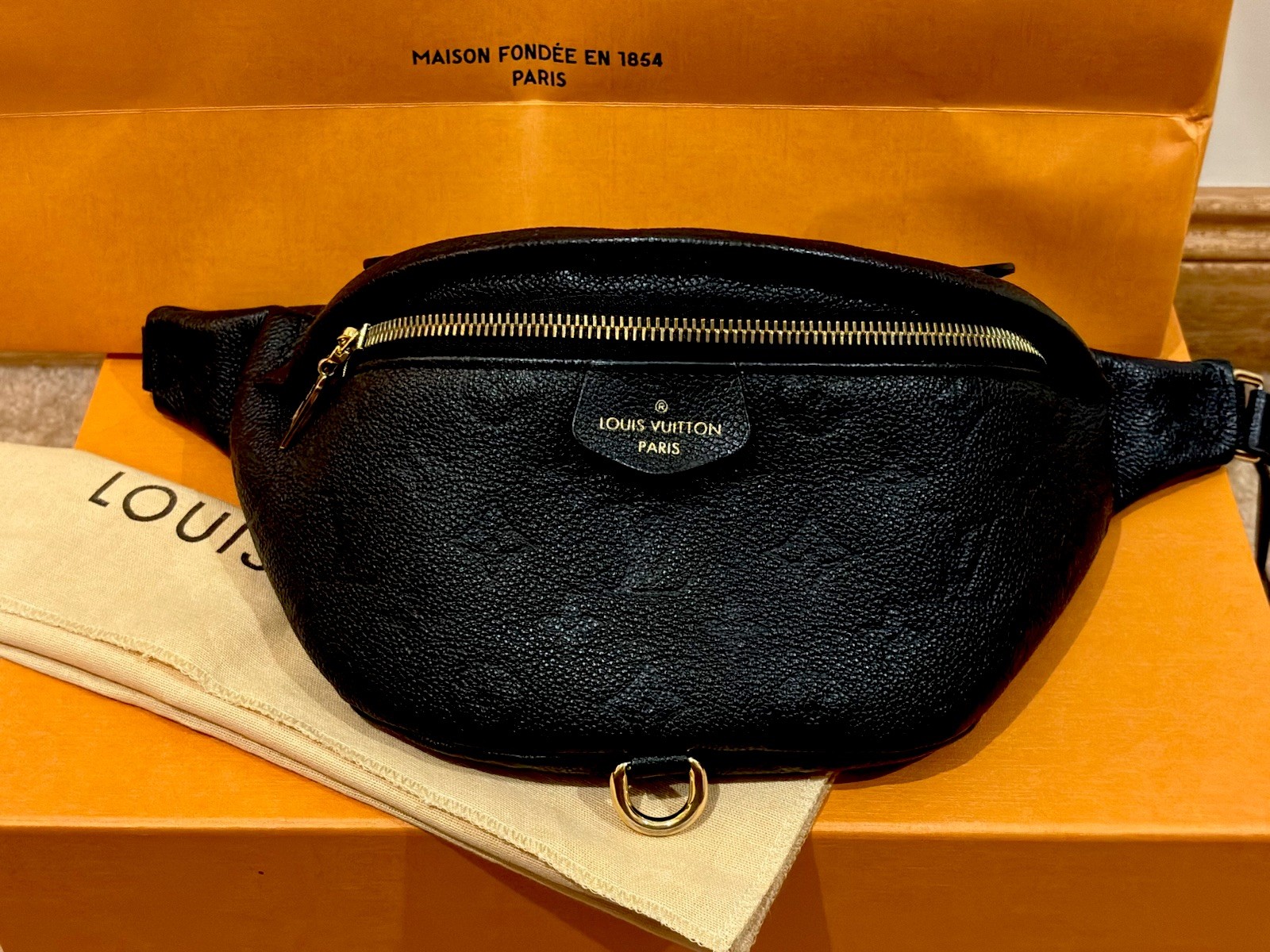 Louis Vuitton Monogram Empreinte Canvas Bum Bag Crossbody M44812