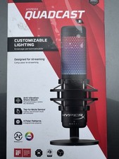 HyperX QuadCast S RGB LED USB GAMING Cardioid Microphone - Black