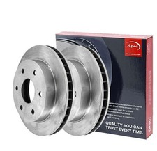 APEC Front Pair of Brake Discs for MG TF 120 Stepspeed 1.8 Mar 2002 to Mar 2009