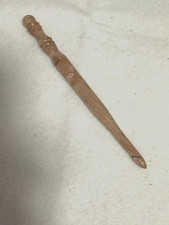 Beautiful Hand carved BIRDSEYE MAPLE WOOD YARN CROCHET HOOK size J