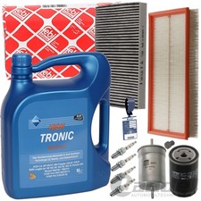 Febi Kit Diagnosi Auto + Aral 5W40 per VW New Beetle Golf 4 Bora 1J Audi A3 8L