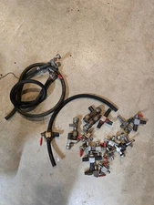 Large Lot Inline Fuel Valves, Petcock. Shut Off Petrol Petroleum