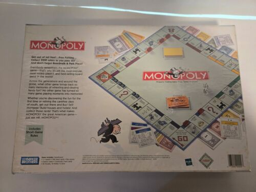 2004 Parker Brothers Hasbro Family Game Night Monopoly New in Box Factory Sealed - Picture 2 of 2