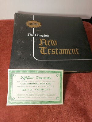 IMPAC The Complete New Testament King James Verson LP Record Set 13 Records