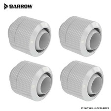 4 Pcs Barrow 10/13 10/13mm Compression Fitting Soft Tubing 3/8"ID / 1/2"OD White