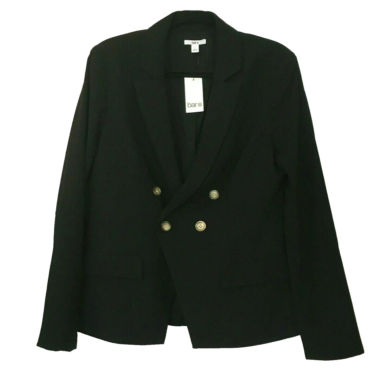 Abrigos sólido negro Bar III, chaquetas y chalecos para Mujeres