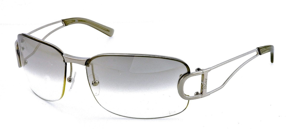 CHRISTIAN DIOR DIORLY 2/J1 YB7VZ 61mm Smoke Gray Half-Rim CHRISTIAN DIOR DIORLY 2/J1 YB7VZ 61mm Smoke Gray Half-Rim