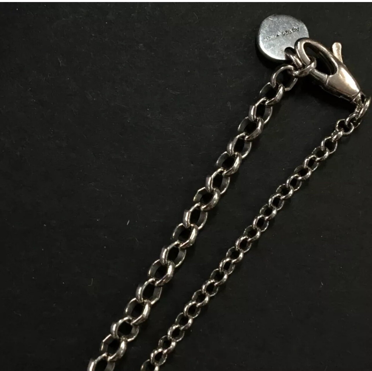 Authentic GUCCI Arabesque Interlocking G Silver 9… - image 5